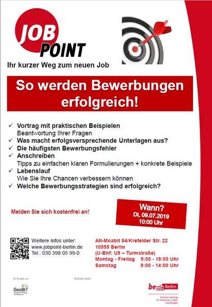 Infoveranstaltung: So werden Bewerbungen erfolgreich!