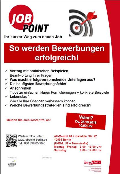 Infoveranstaltung: So werden Bewerbungen erfolgreich!