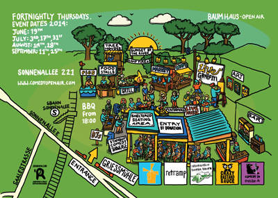 Baum Haus Comedy Open Air, DJ's & Street Food Event