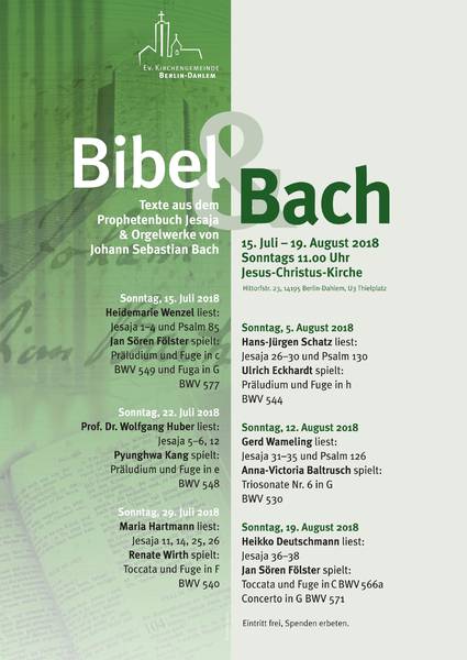 Bibel & Bach mit Gerd Wameling