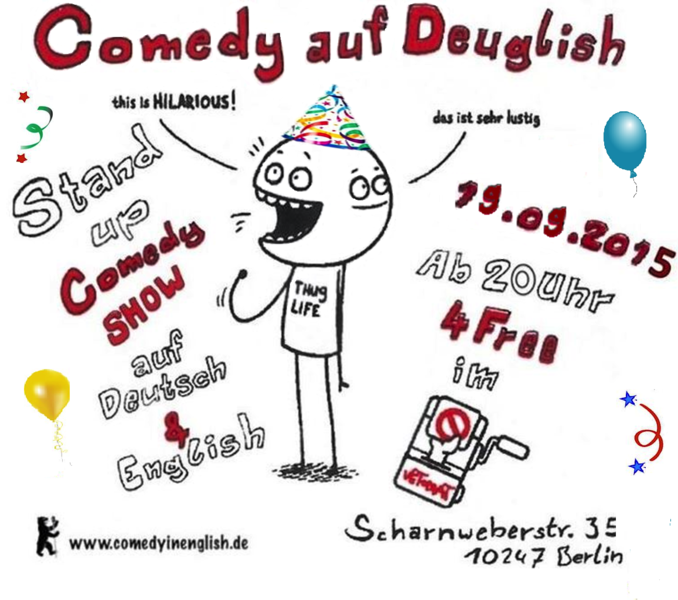 Comedy auf Deuglish _  German/English Comedy Show _  2-YEAR-BDAY!