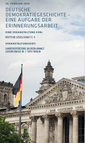 Tagung „Deutsche Demokratiegeschichte“ am 26.02.2019 