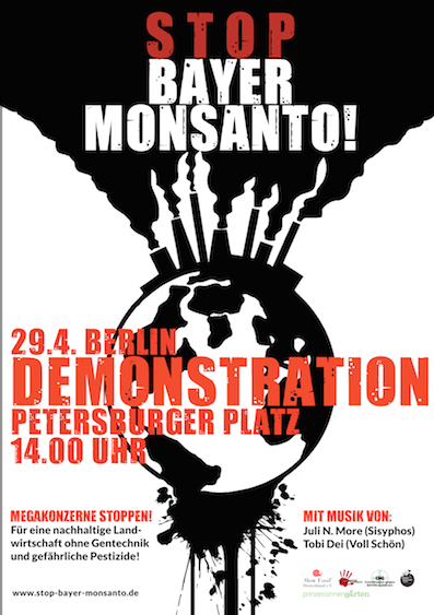 Demonstration Stop Bayer Monsanto 29.04