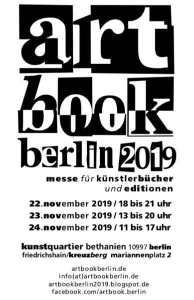 artbook.berlin2019 messe für künstlerbücher+editionen