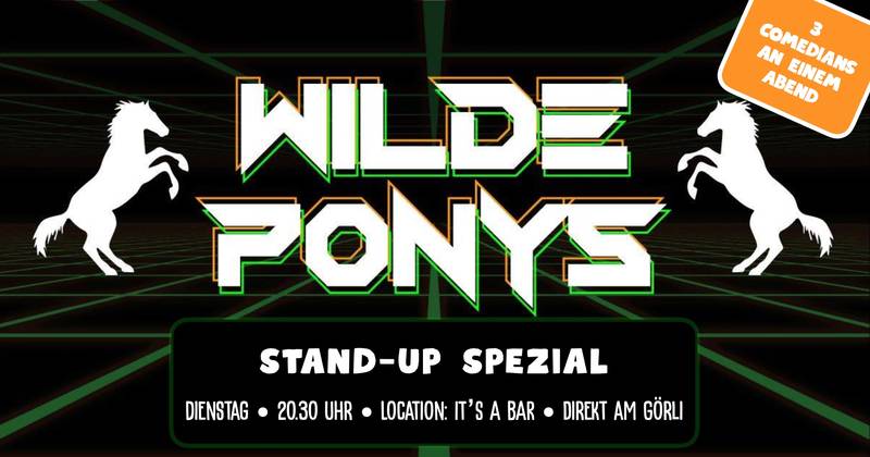 STAND-UP COMEDY • direkt am Görli • 20.30 - 22.00 Uhr // WILDE PONYS SPEZIAL