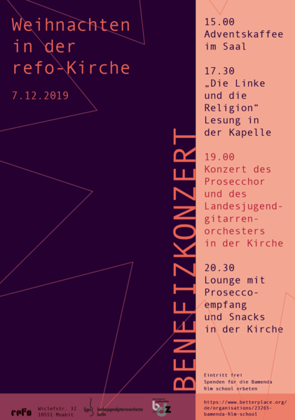 Konzert des Prosecchor und des Landesjugendgitarrenorchesters in der Refo-Kirche