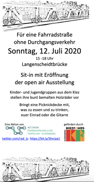 Nachbarschaftspicknick und open air Ausstellung 