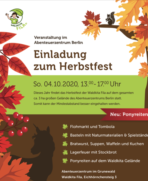 Herbstfest der Waldkita Fila im Grunewald