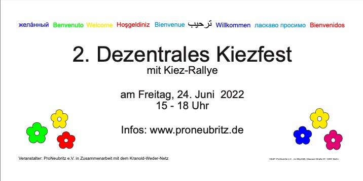 2. Dezentrales Kiezfest
