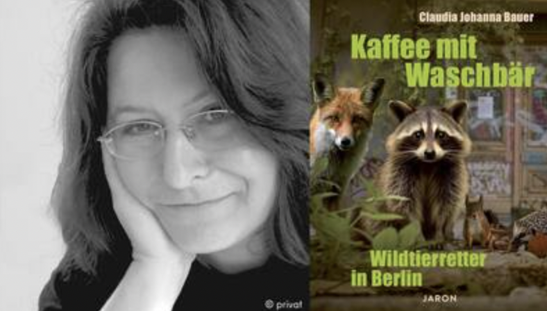 Lesung mit Claudia Johanna Bauer „Kaffee mit Waschbär. Wildtierretter in Berlin” 