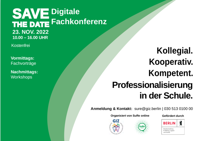 Online-Fachkonferenz "kollegial.kooperativ.kompetent.: Professionalisierung in der Schule."