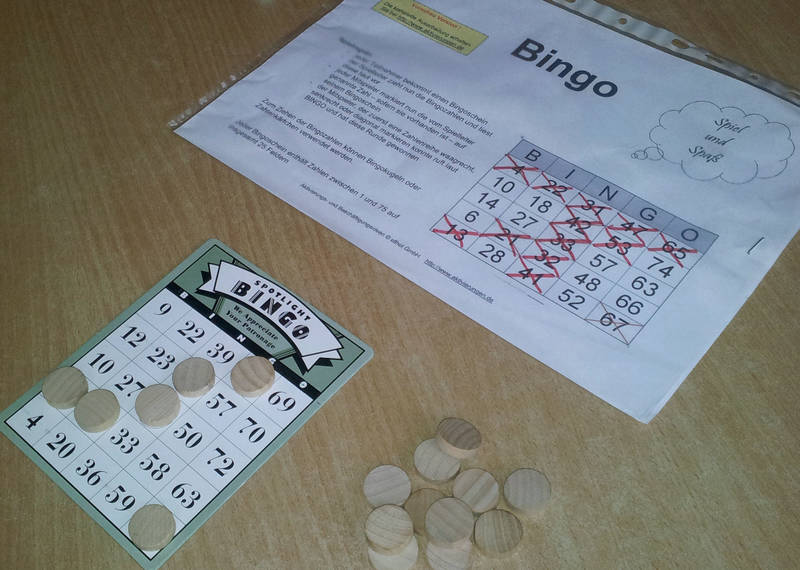 Bingo Nachmittag, jeden 1. Do/ Monat (bis 4.12.)