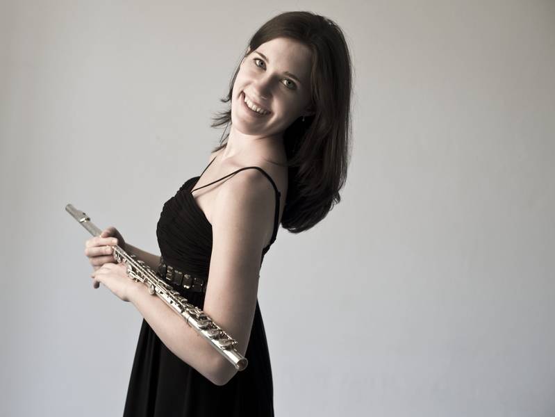 Flöte und Klavier: Veronika Blachuta und Hanna Bachmann