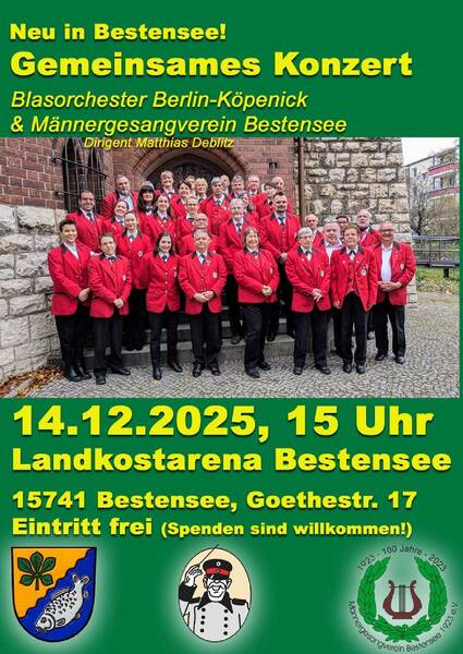 Blasorchester Köpenick und Männergesangsverein Bestensee - Gemeinsames Konzert