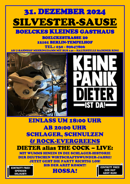 Aber bitte mit Schlager - Dieter alias The Cock