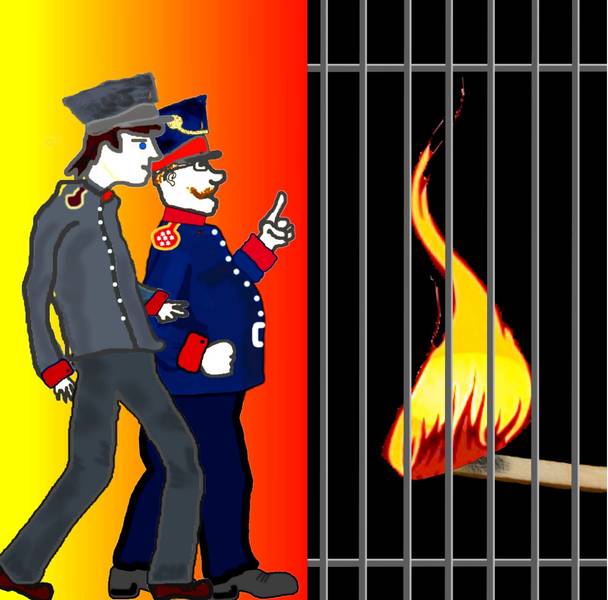 Papiertheater: Der Brandstifter - ein Kriminalstück für Erwachsene mit starken Nerven und feuerfesten Lachmuskeln