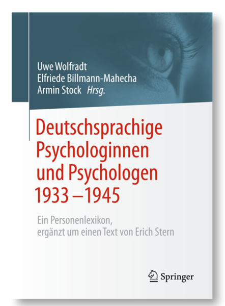 „Deutsche Psychologen im Nationalsozialismus: Sympathisanten, Emigranten, Mitläufer“. Prof. Dr. Dr. Uwe Wolfradt liest aus seinem Buch: Deutschsprachige Psychologinnen und Psychologen 1933-1945