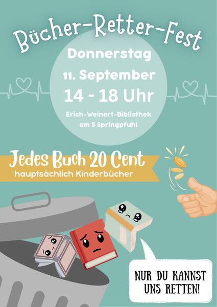Bücher-Retter-Fest am Springpfuhl