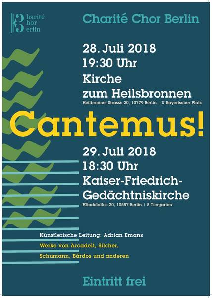 Cantemus! - Sommerkonzert des Charité Chor Berlin
