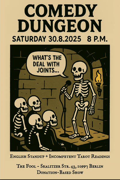 Comedy Dungeon: English Standup + Incompetent Tarot Readings @ The Fool 