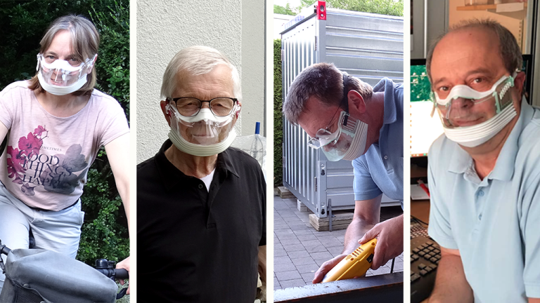 Die menschlichere Maske: Komfortabel, kompakt, kommunikativ (entwickelt von befreundetem Tüftler) & mehr konstruktive Krisen-Ideen ;-)