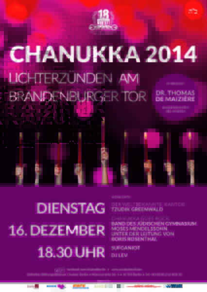 Chanukka am Brandenburger Tor