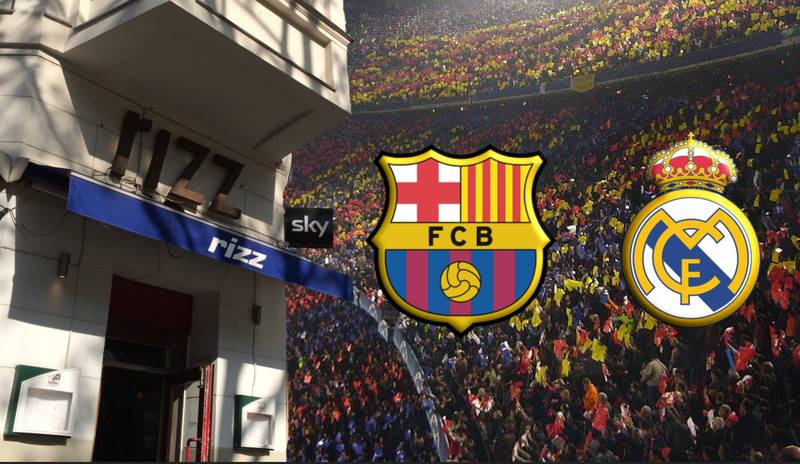 El Clasico Barca vs Real in Kreuzberg Graefekiez, Berlin on two big screens
