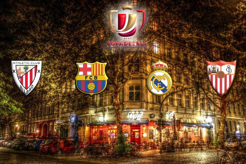 Spurs vs Chelsea parallel Real Madrid - FC Sevilla Copa del Rey in Kreuzberg live