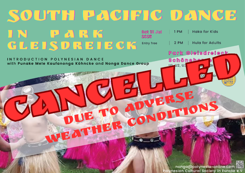 ENTFÄLLT WETTERBEDINGT South Pacific Dance im Park Gleisdreieck 