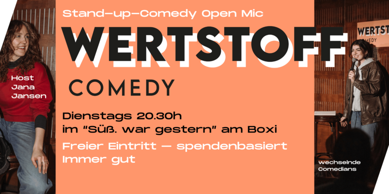 Schönstes Comedy Open Mic in Friedrichshain | 20.30h "Wertstoff Comedy" Stand Up