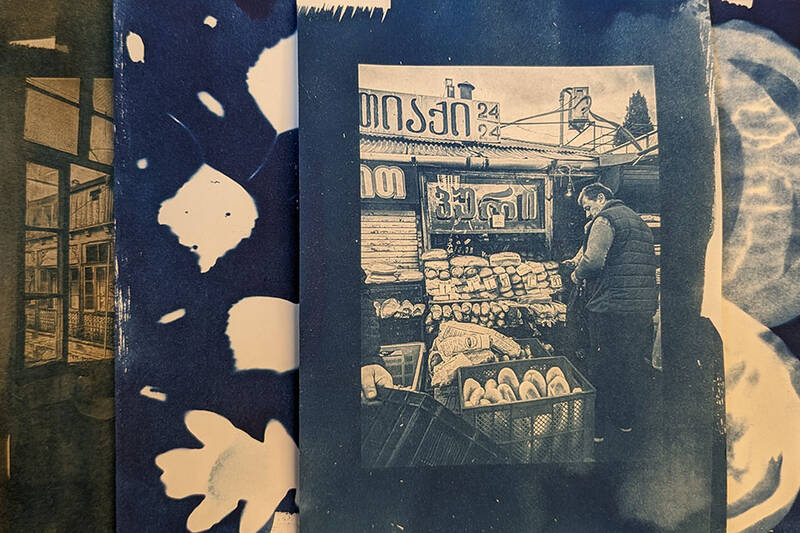 Cyanotypie - Blaudruck / Cyanotype - Blueprinting