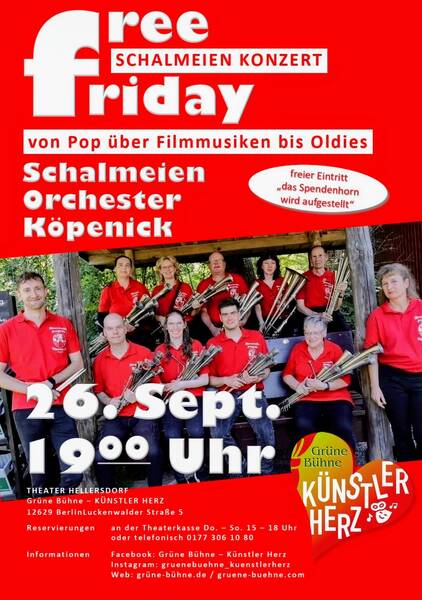 "free friday" Schalmeien-Jahreskonzert auf der Grünen Bühne