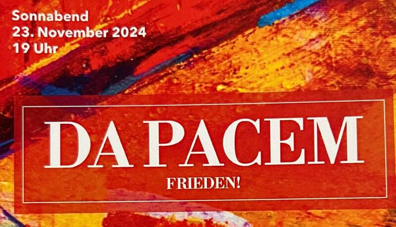 Da Pacem. Konzert des Kammerchores Samariter