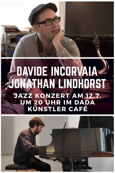 Abgesagt: Davide Incorvaia, piano + Jonathan Lindhorst, saxophon
