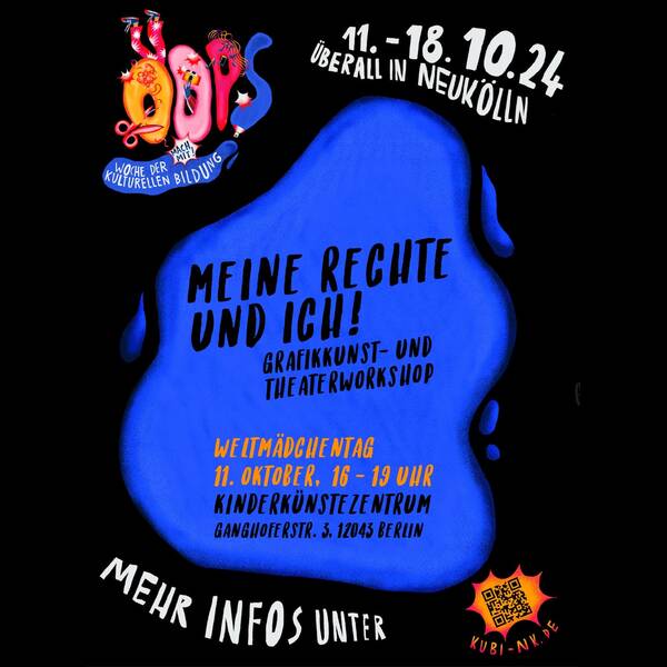 Meine Rechte und Ich! Grafik Kuns und Theaterworkshop für Mädchen* ab 10