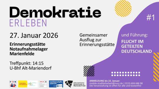 Demokratie Erleben: Erinnerungsstätte Notaufnahmelager Marienfelde