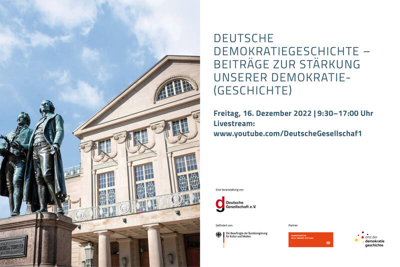 Deutsche Demokratiegeschichte – Beiträge zur Stärkung unserer Demokratie(geschichte)