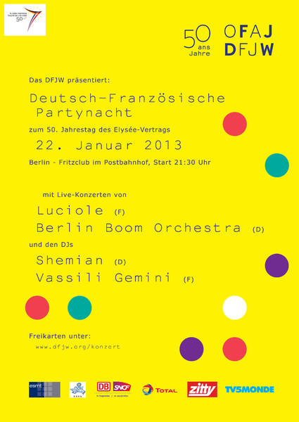 Deutsch-Französische Electro Swing Party mit Berlin Boom Orchestra, Shemian, Vassili Gemini und Luciole