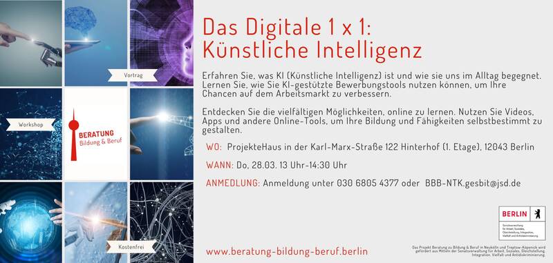 Vortrag und Workshop: Künstliche Intelligenz