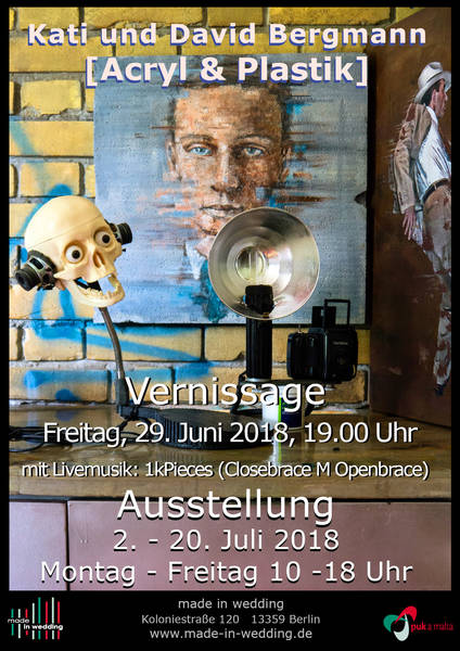 Vernissage zur Ausstellung "Acryl und Plastik" von David und Kati Bergmann
