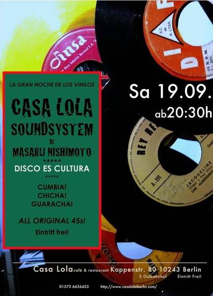 CASA LOLA SOUNDSYSTEM von Masaru Nishimoto 