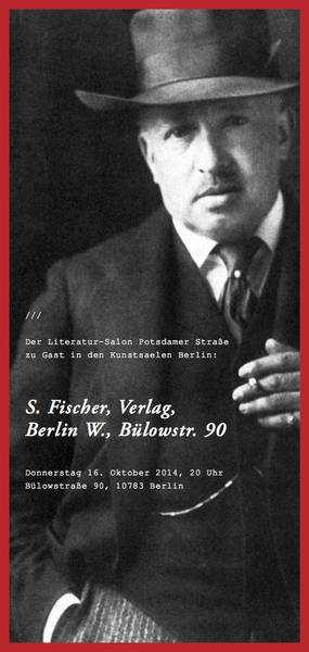 Lesung »S. Fischer, Verlag, Berlin W., Bülowstr. 90«