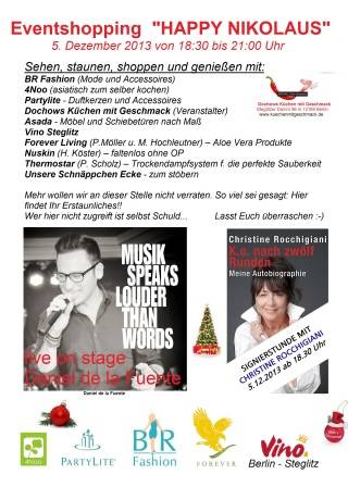 3. Eventshopping "Happy Nikolaus"