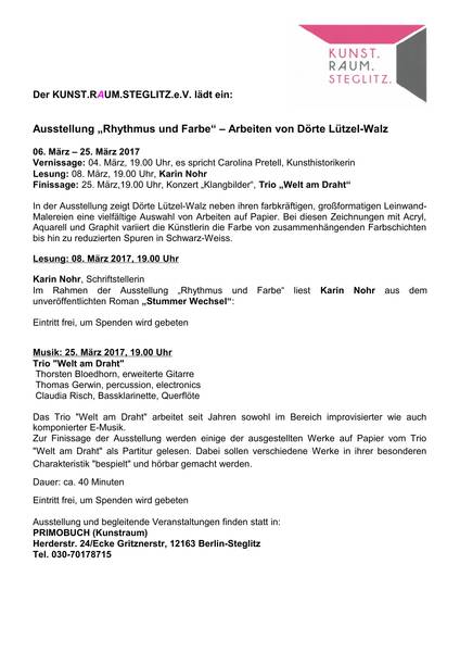 AUSSTELLUNG DÖRTE LÜTZEL-WALZ