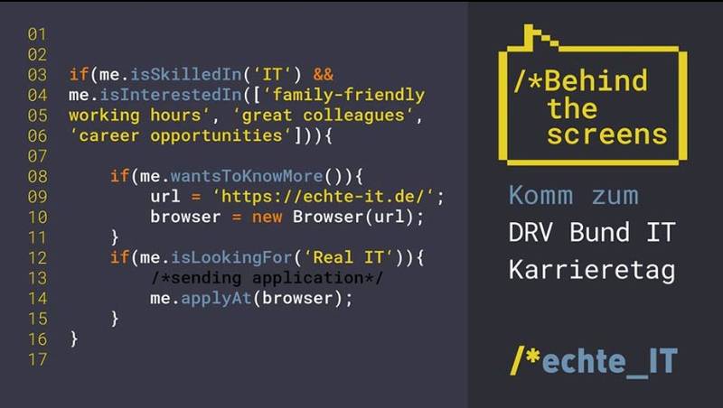 Behind the screens – Der DRV Bund Karrieretag