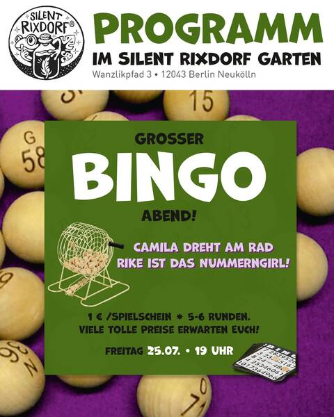 Bingo im Silent Rixdorf Garten