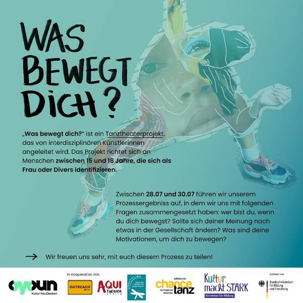 Was bewegt dich, Tanztheaterworkshop für Mädchen* zwischen 15 und 18