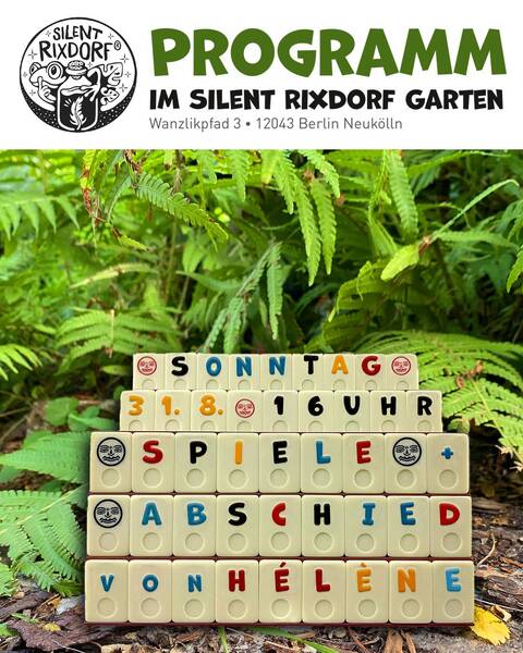Spiele-Nachmittag im Silent Rixdorf Garten