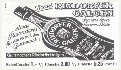 Grützmacher - Liköre aus Rixdorf