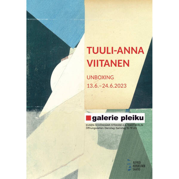 Ausstellung: ​13.-24.6.2023 Tuuli-Anna Viitanen: UNBOXING